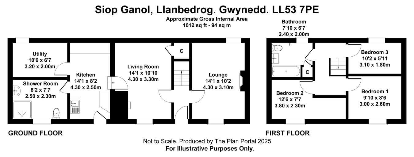 Siop Ganol, Pwllheli floorplan