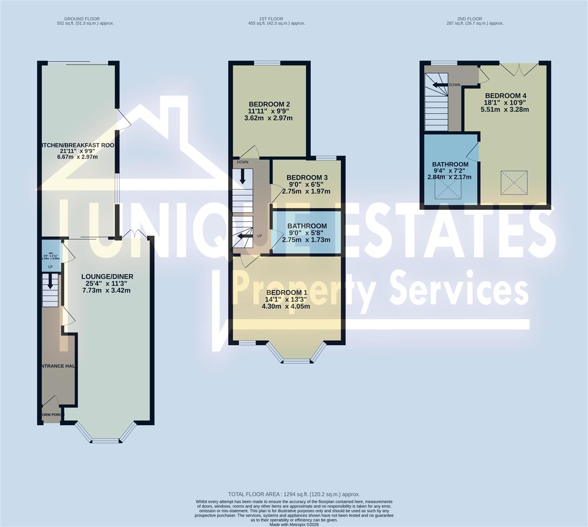 132, Fotheringham Road, Enfield floorplan
