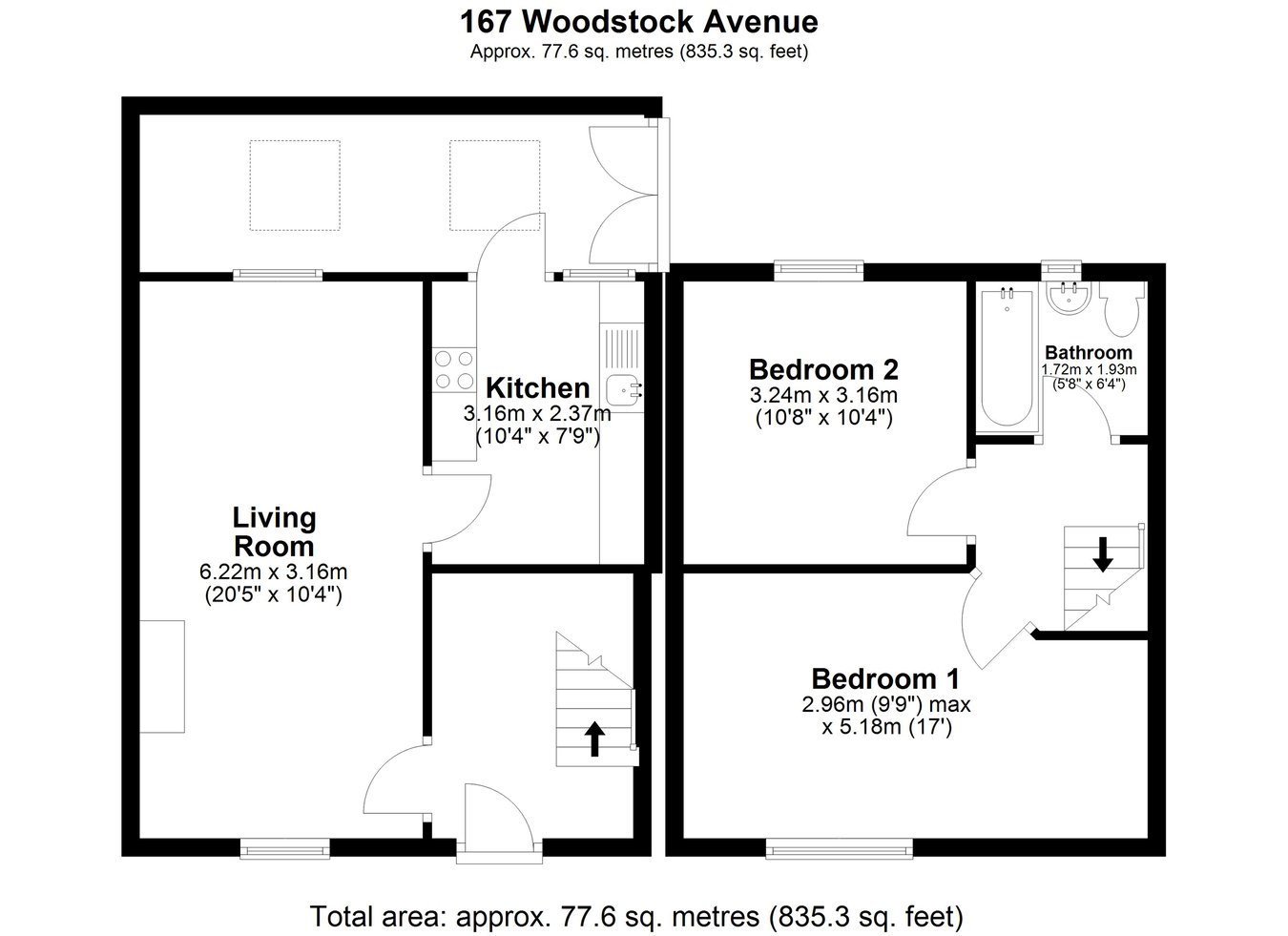 167, Woodstock Avenue, Galashiels floorplan