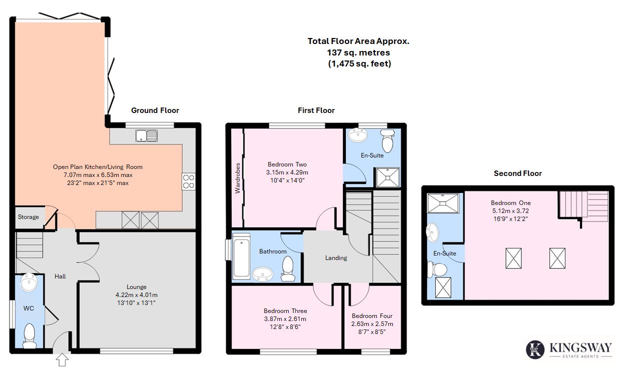 6, Ashbourne Way, Leamington Spa floorplan