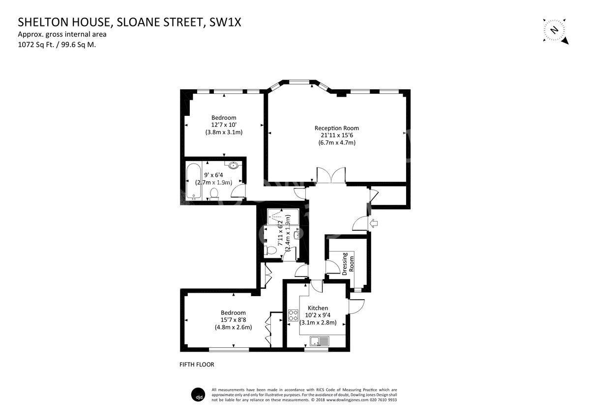 2 Bedrooms Flat to rent in Sloane Street, London SW1X