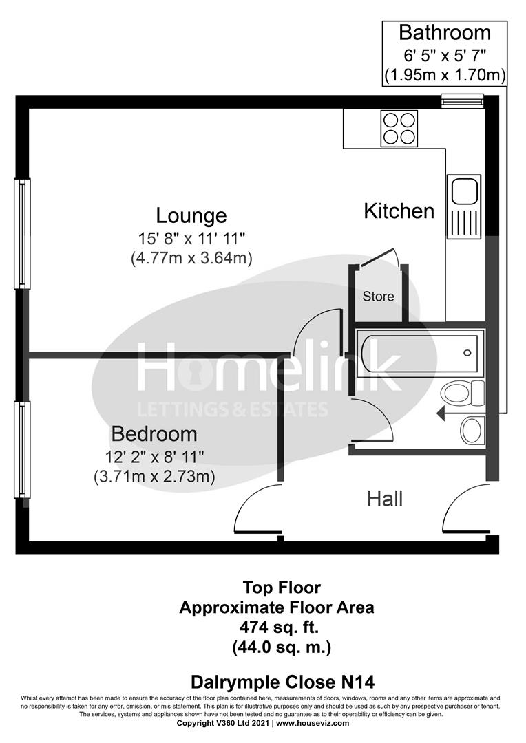 110, Dalrymple Close, Southgate floorplan