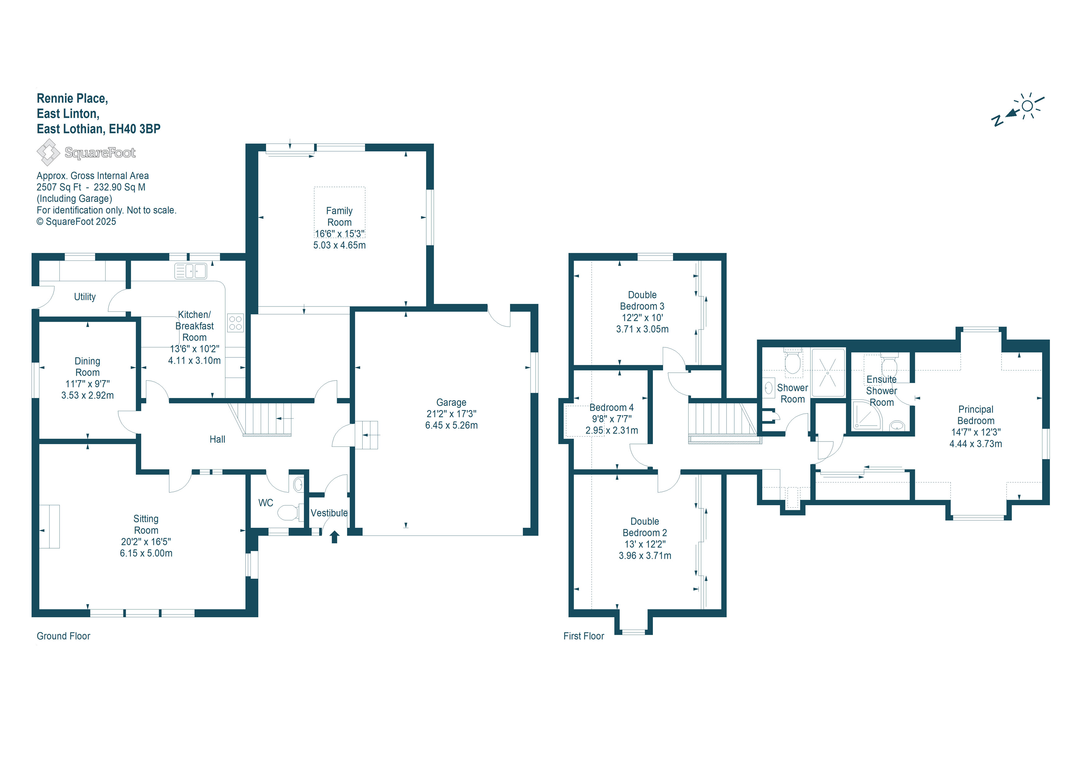 2, Rennie Place, East Linton floorplan
