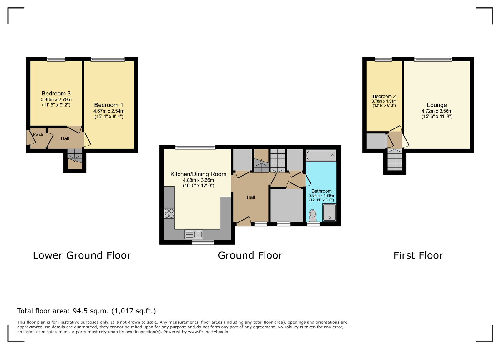 4, Chilcombe Close, Leicester floorplan
