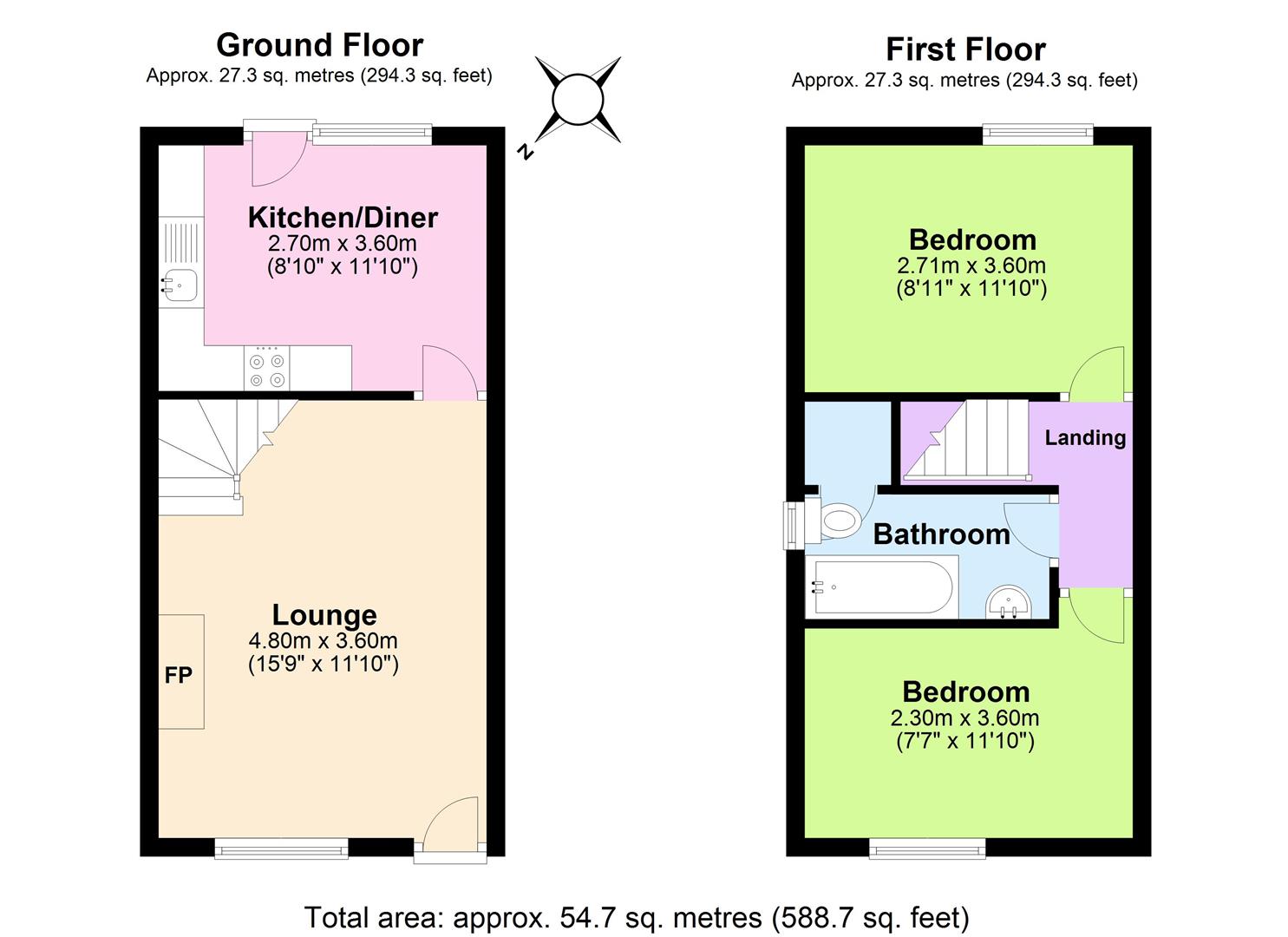 Wisley Close, Compton Acres, Nottingham NG2, 2 bedroom semidetached