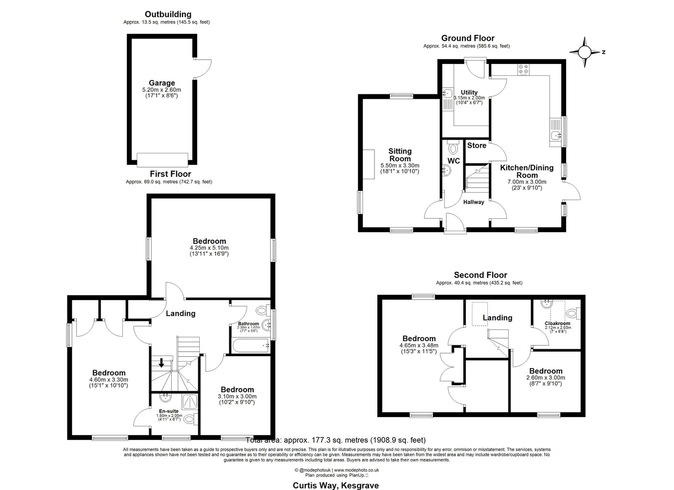 26, Curtis Way, Kesgrave floorplan