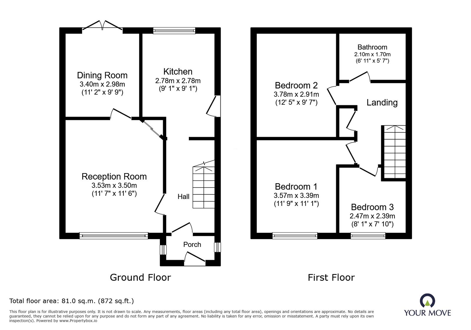 Middletune Avenue, Kent floorplan