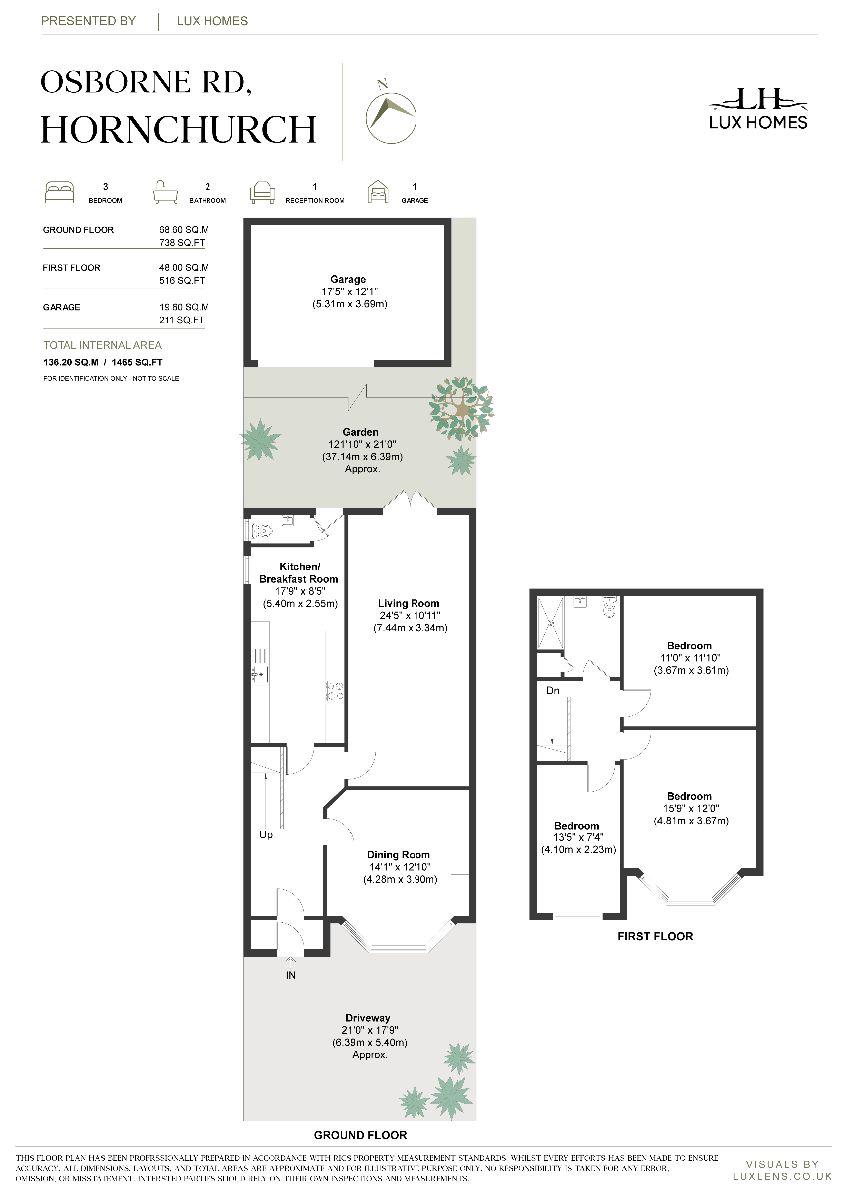293 Osborne Road, Hornchurch floorplan