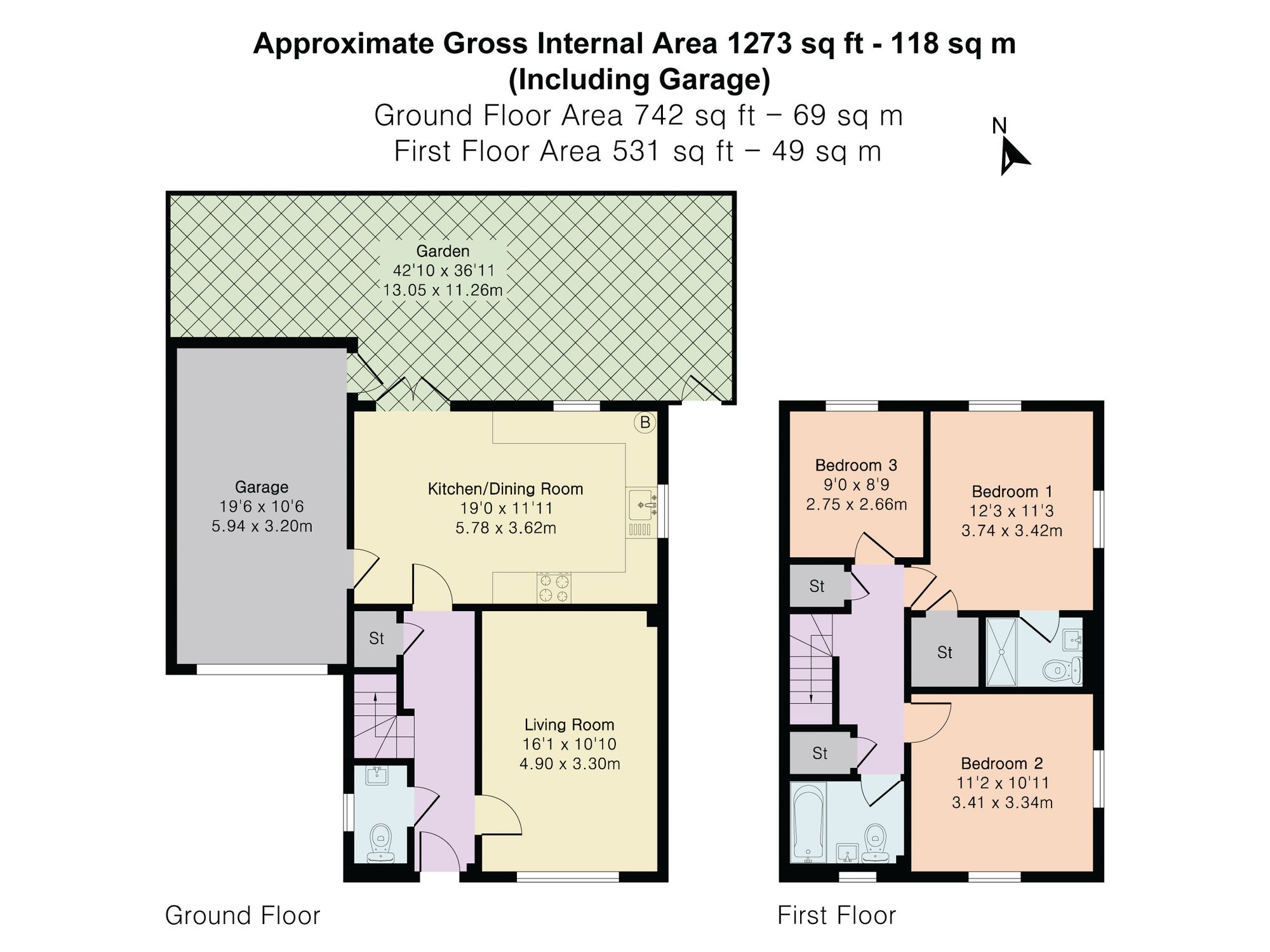 2 Dawkins Close, Ware floorplan