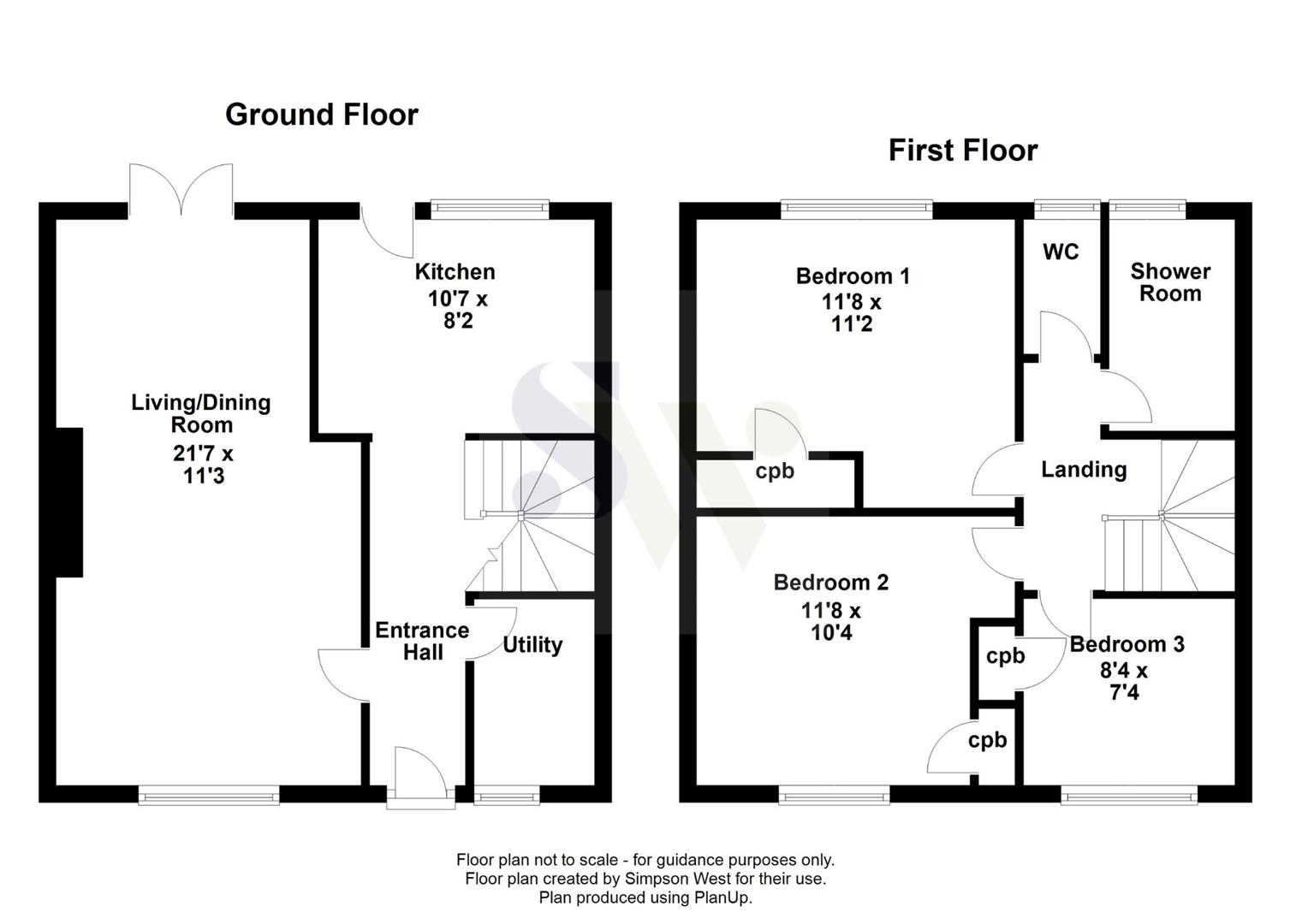 22, Bramber Court, Corby floorplan