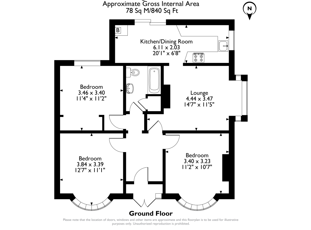298, Ash Bank Road, Werrington floorplan