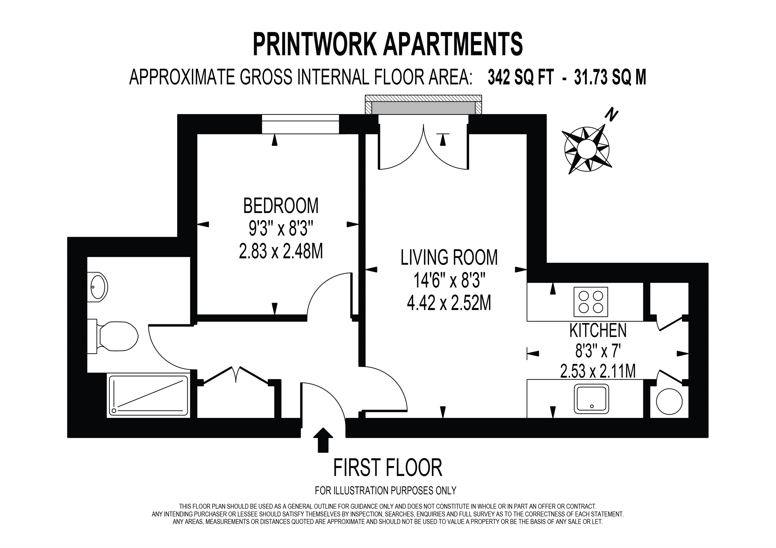 26, Printwork Apartments, 819, London Road, Sutton floorplan