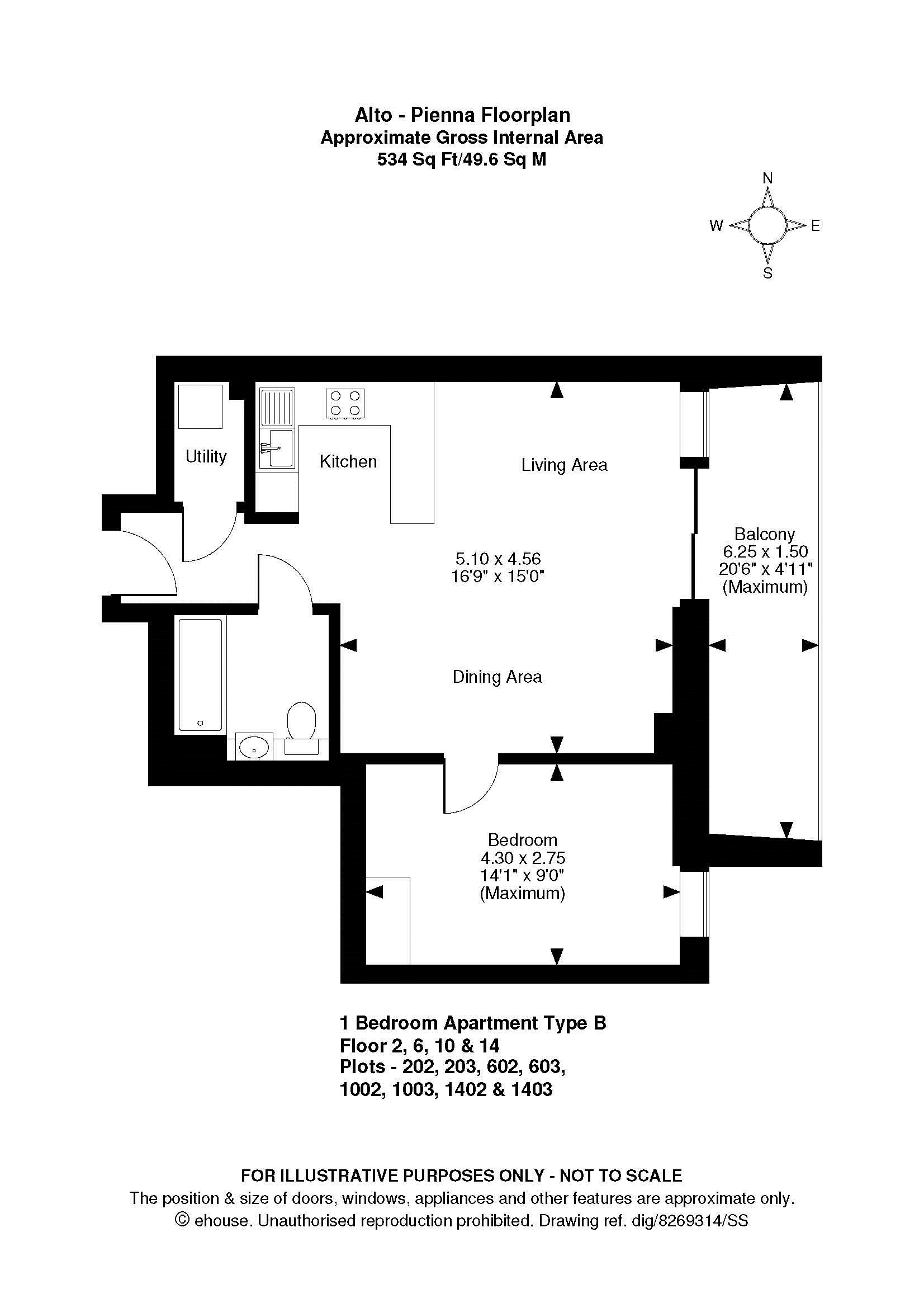 1 Bedrooms Flat to rent in Pienna Apartments, Alto, Wembley Park HA9