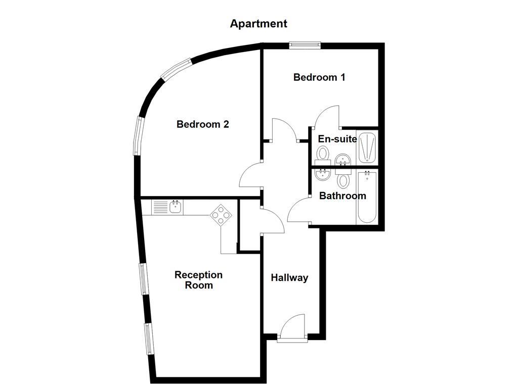 Apartment 2202, The Heart, Blue, Salford floorplan