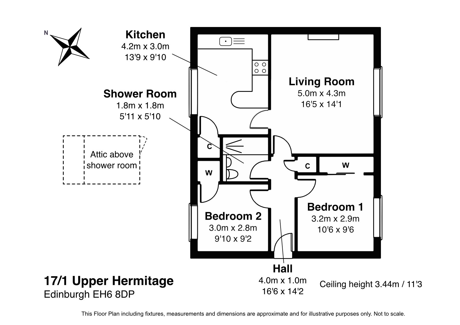 17/1, Upper Hermitage, Edinburgh floorplan