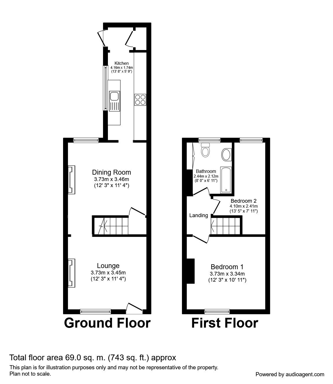 2 Bedrooms Terraced house to rent in Moston Street, Stockport SK5