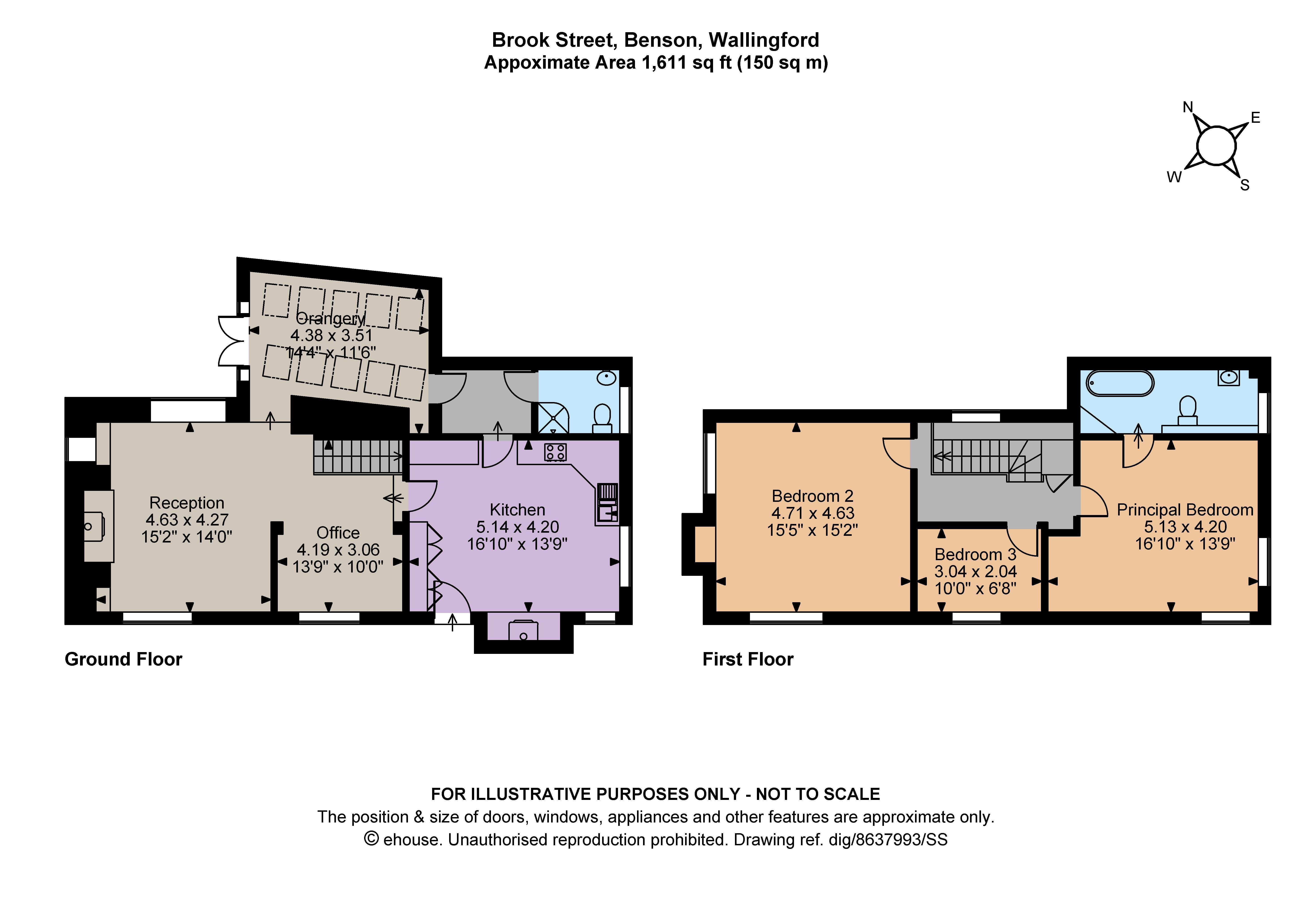 65, Brook Street, Wallingford floorplan