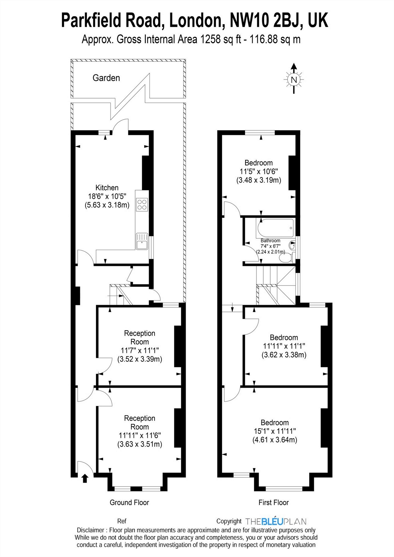 3 Bedrooms Detached house to rent in Parkfield Road, London NW10