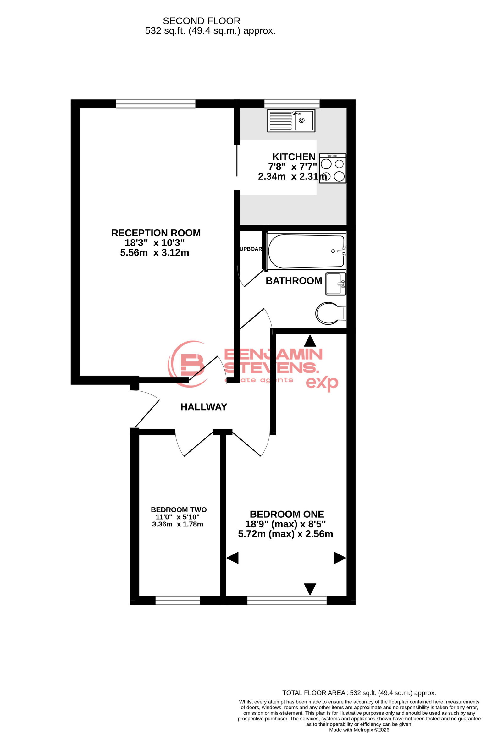 36 Gatting Close, Pavilion Way, Edgware floorplan