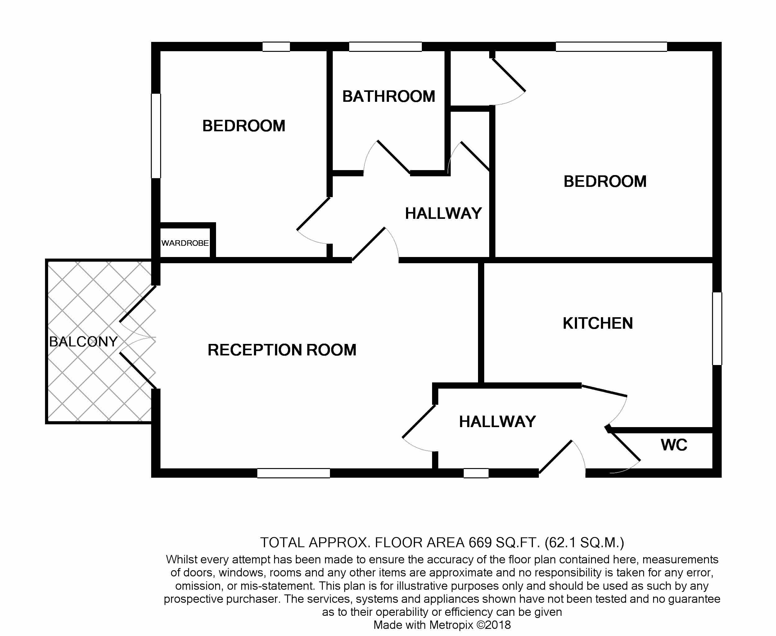 2 Bedrooms Flat for sale in Crouchfield Close, Crooked Lane, Seaford BN25