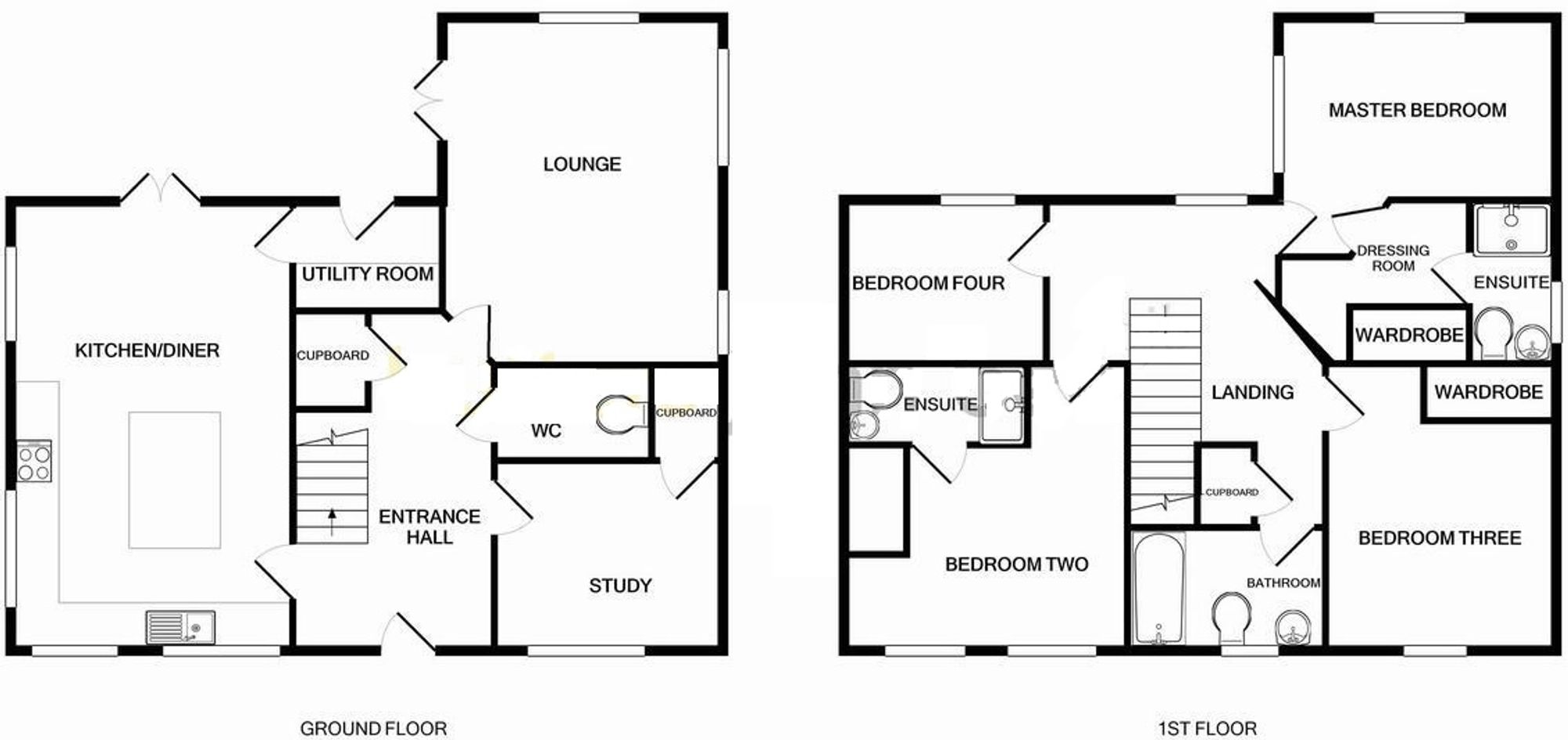 7 Cinderhill Lane, Scholar Green floorplan