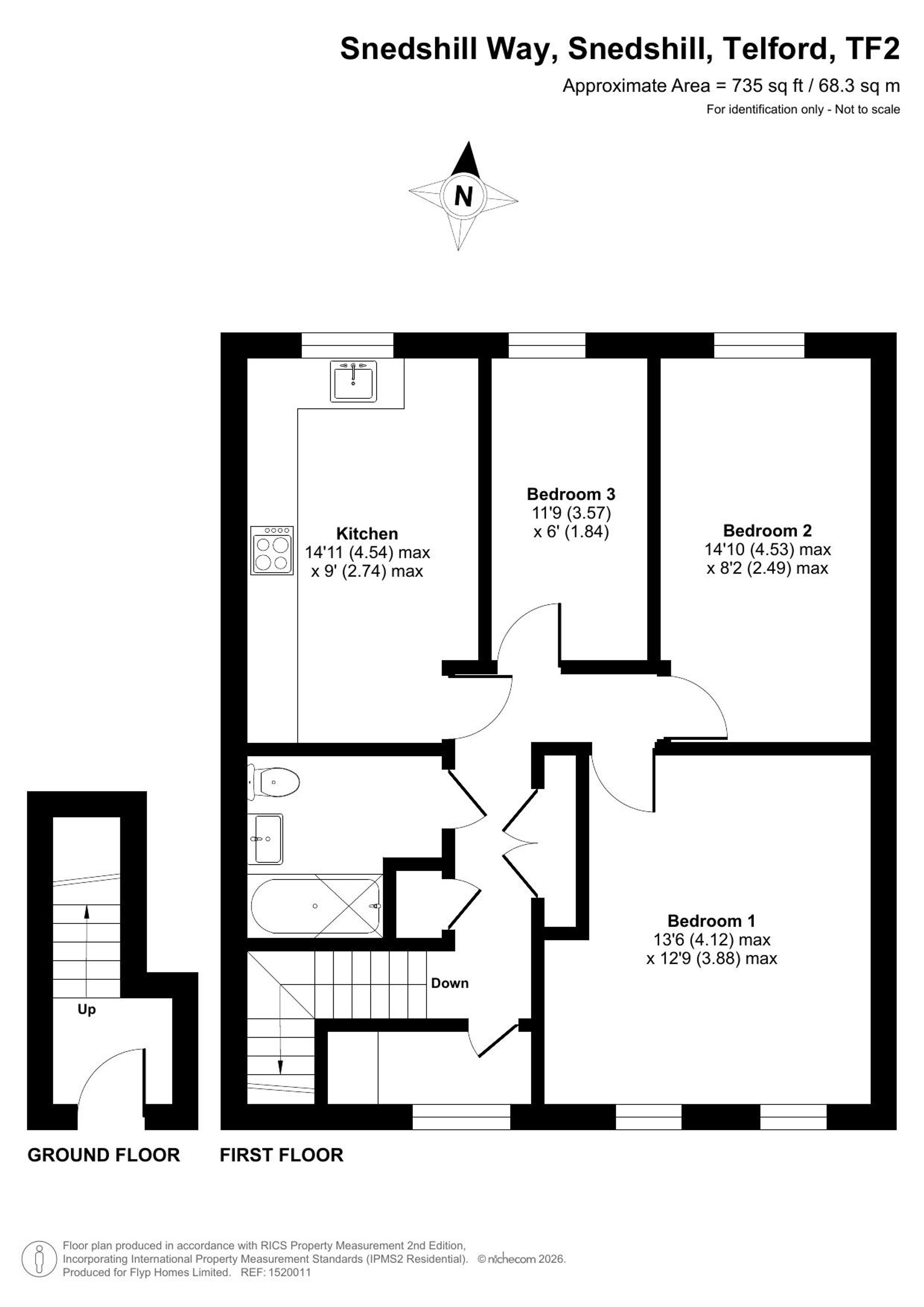 24 Snedshill Way, Telford floorplan