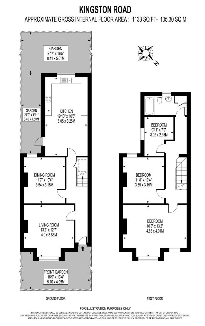376 Kingston Road, London floorplan
