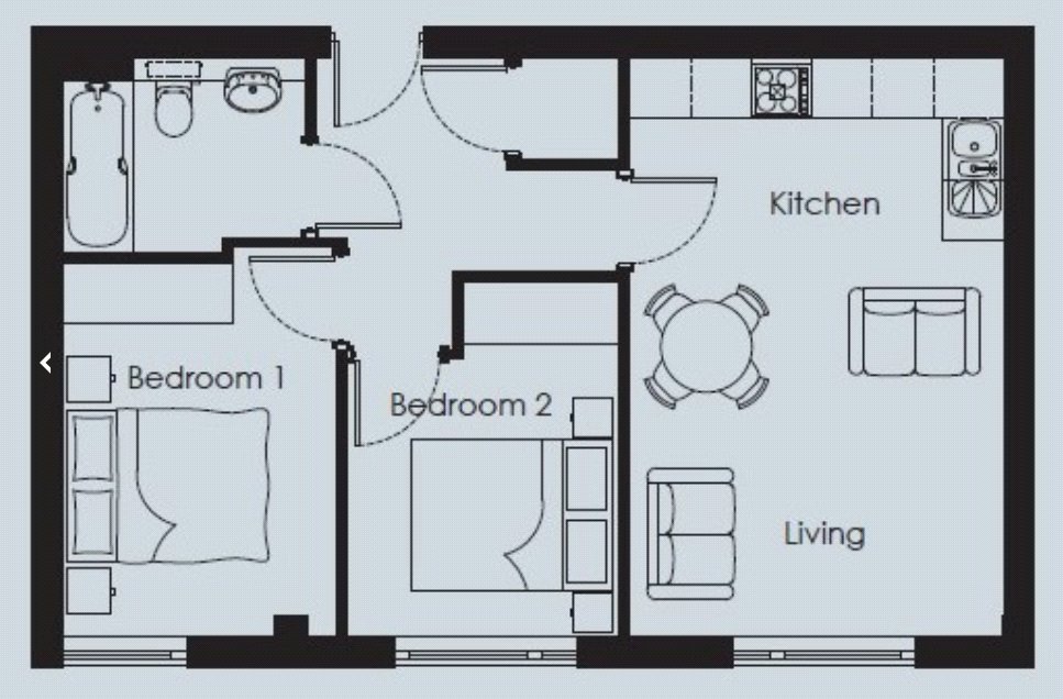 Flat 7, Bradley Court, 3, Knoll Road, Surrey floorplan