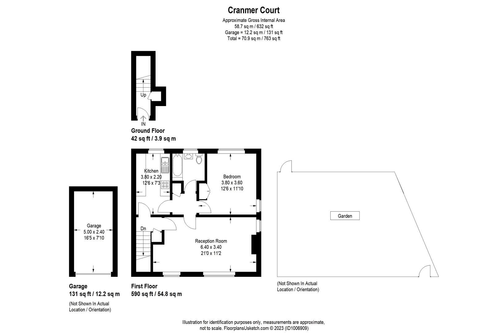 9, Cranmer Court, Hampton Hill floorplan