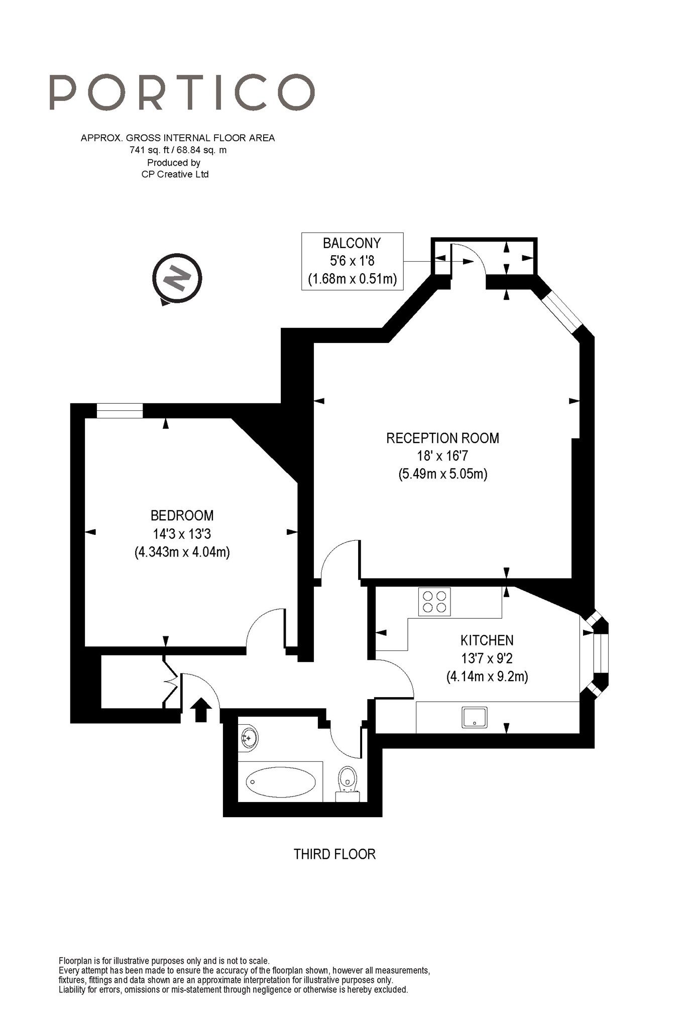 1 Bedrooms Flat to rent in Inglewood Road, London NW6