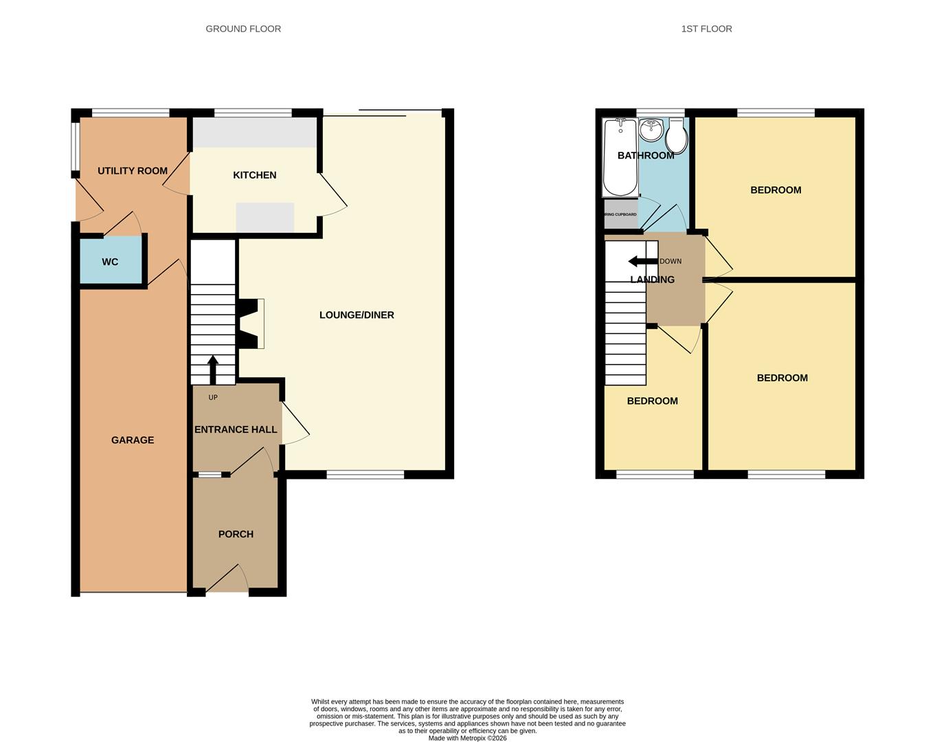 16, Ridgeway, Walsall floorplan