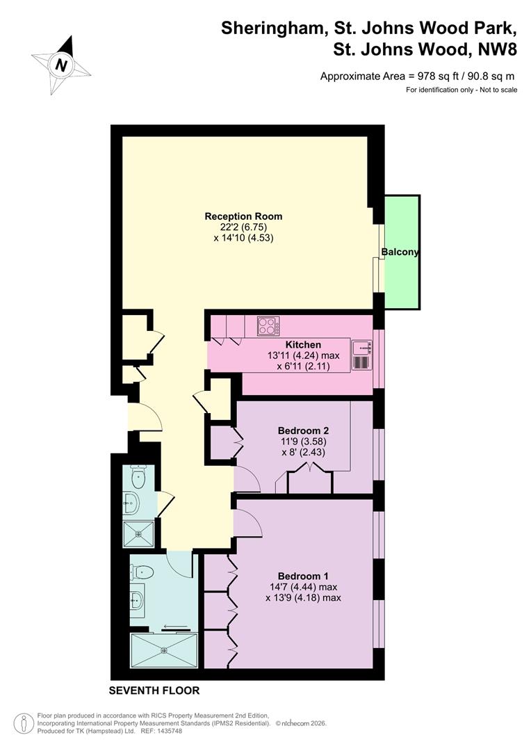 Flat 30, Sheringham, St. Johns Wood Park, St. Johns Wood floorplan
