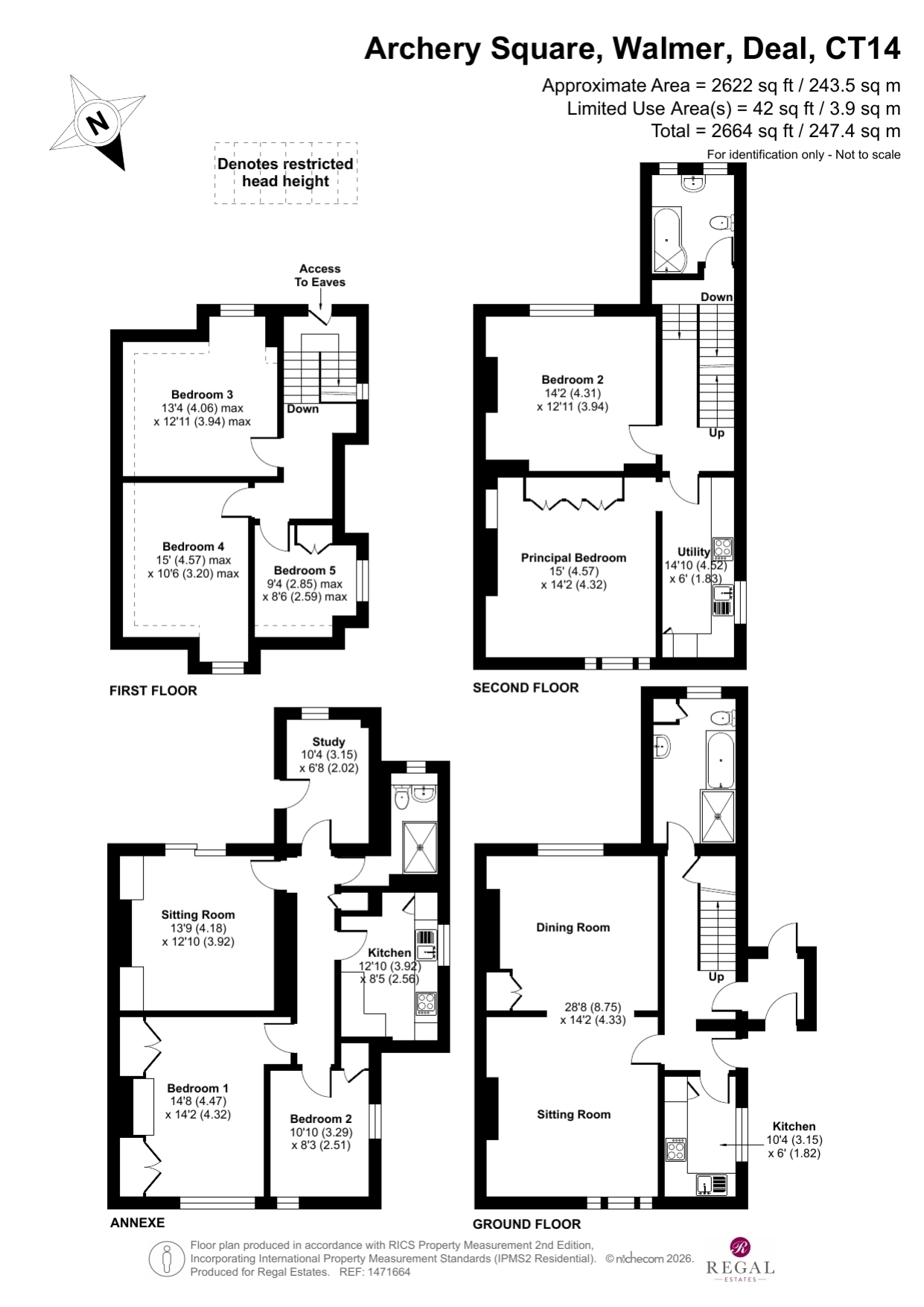 15, Archery Square Walmer, Deal floorplan
