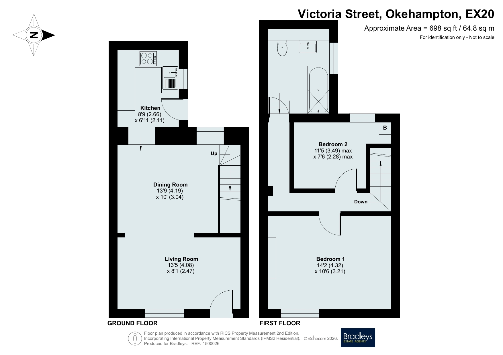 10 Victoria Street, Okehampton Devon, Devon floorplan
