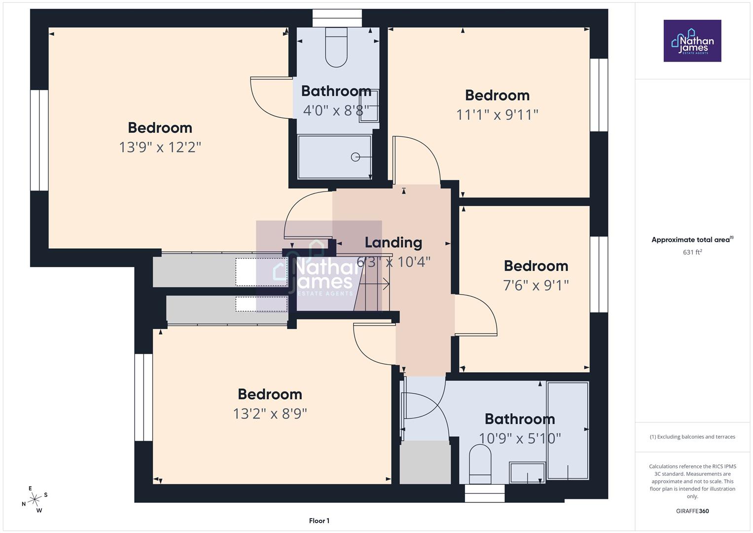 72, Great Spring Road, Sudbrook floorplan