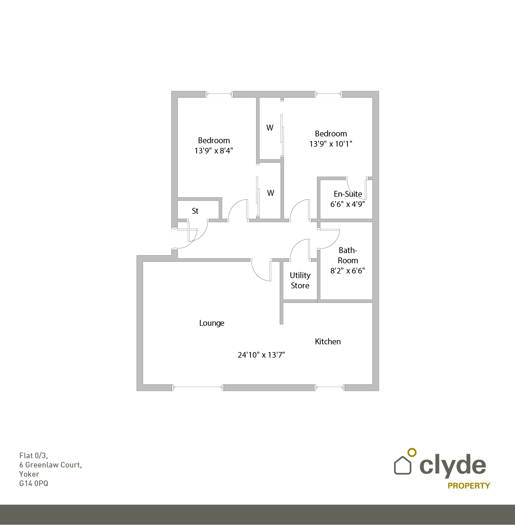 2 Bedrooms Flat for sale in Greenlaw Court, Flat 0/3, Yoker, Glasgow G14