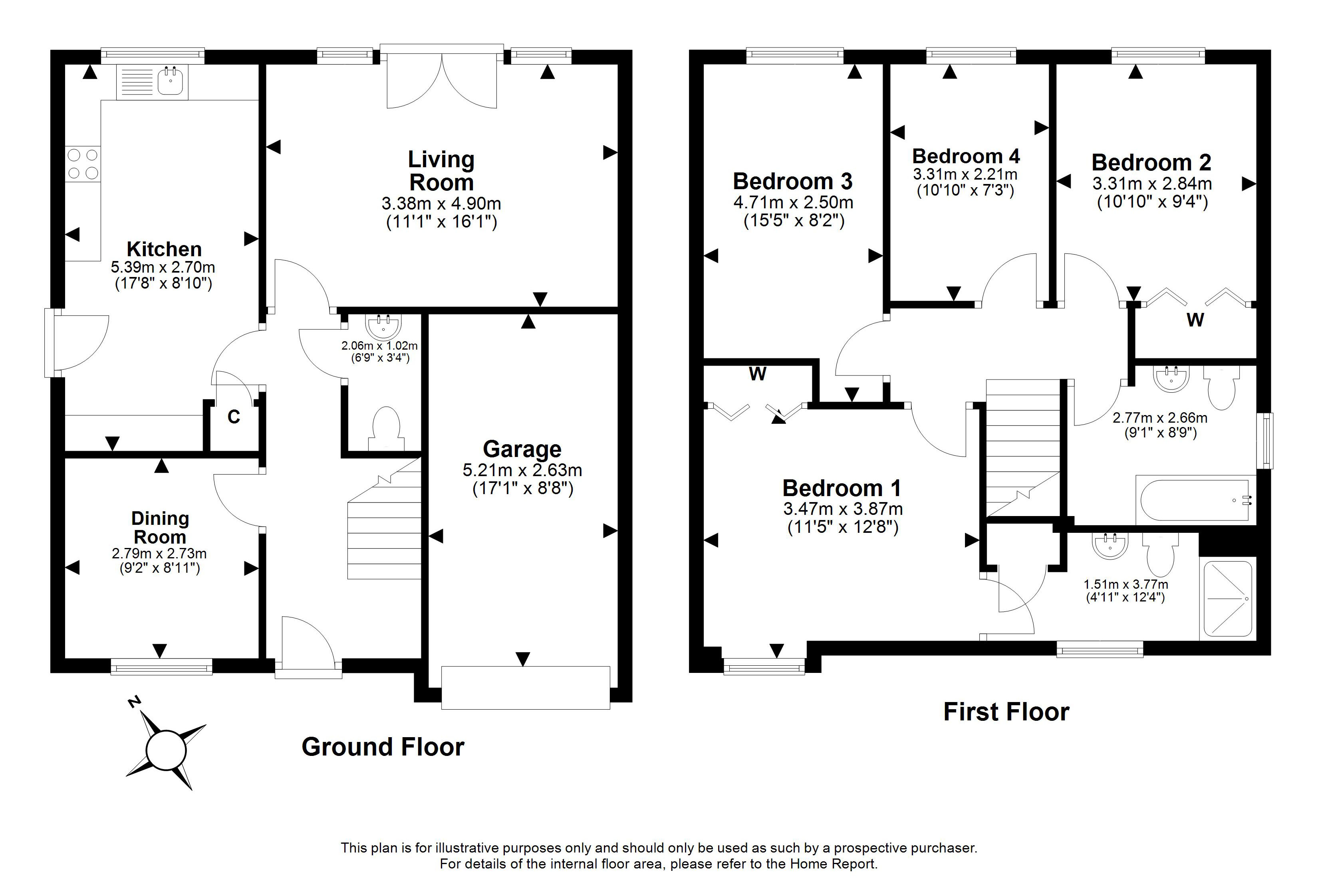 18, Whitehouse Crescent, Gorebridge floorplan