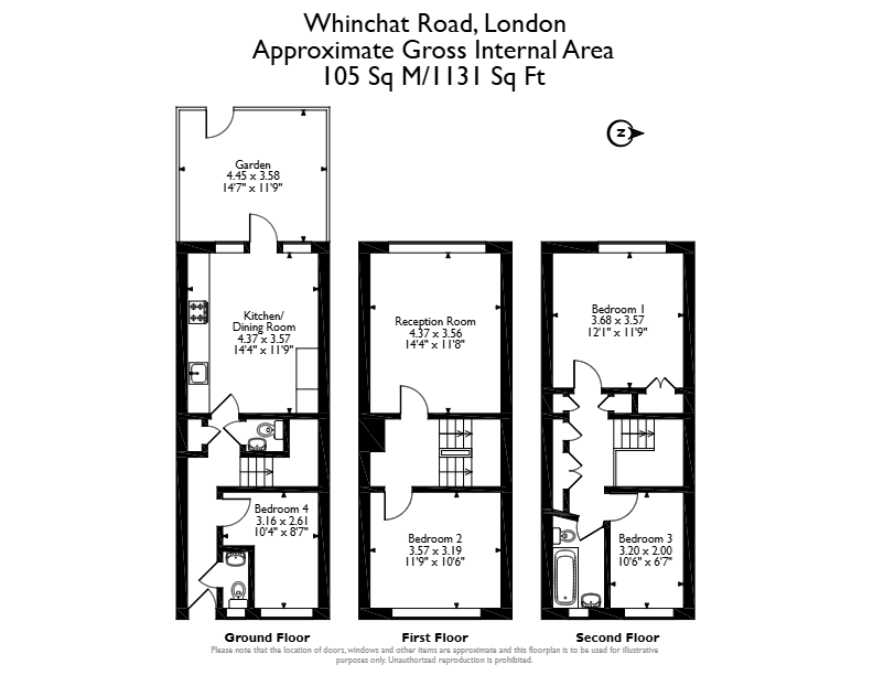175, Whinchat Road, London floorplan