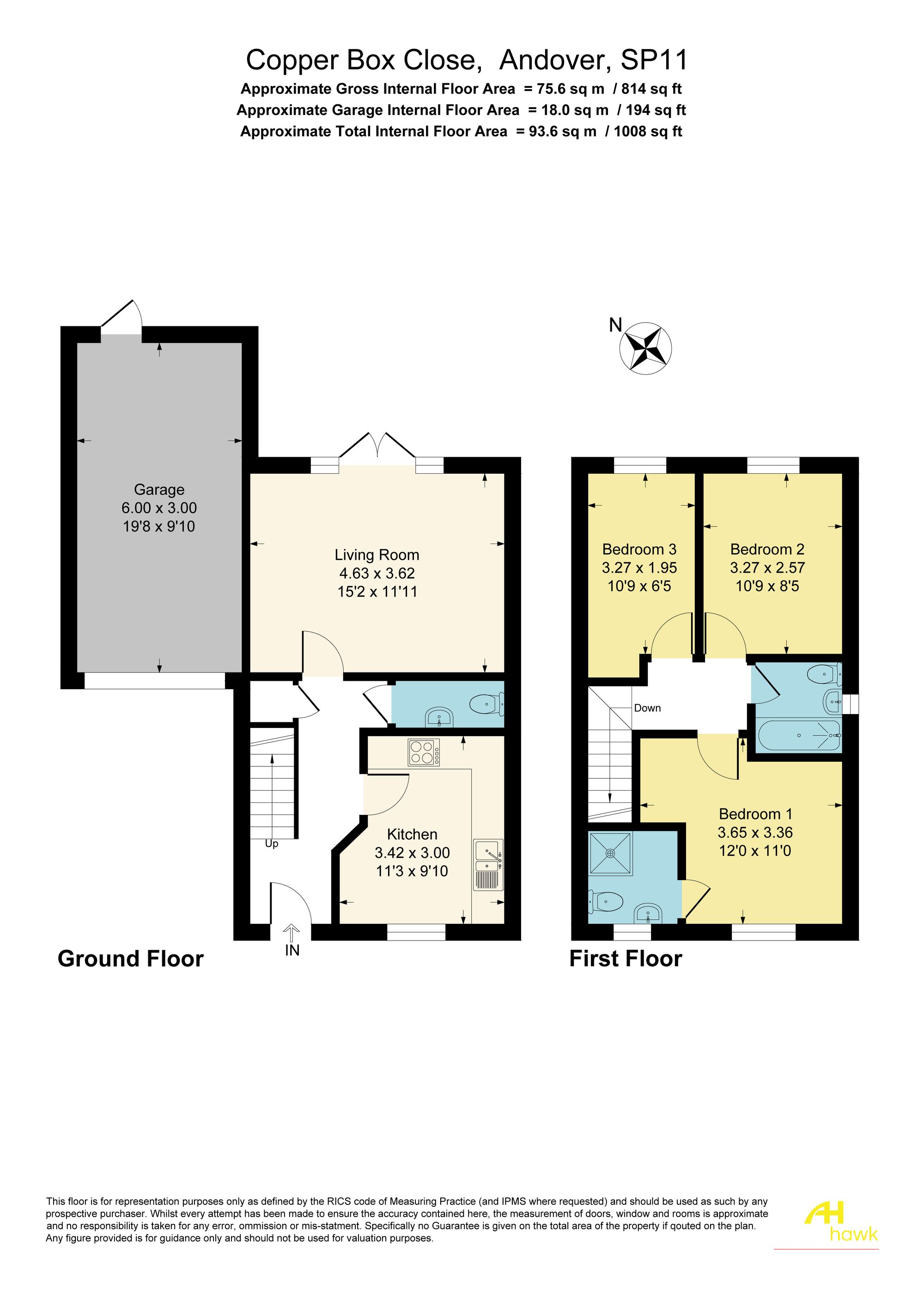 5 Copper Box Close, Andover floorplan