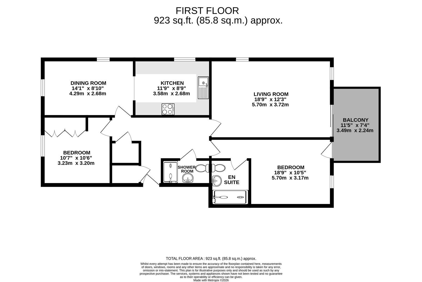 45 Weetwood Gardens, 20 Knowle Lane, Ecclesall floorplan