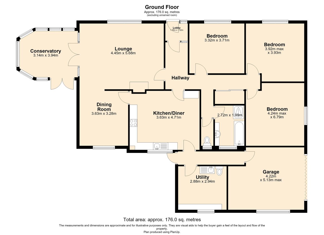 Bromebyd, Llanddarog, Carmarthen floorplan