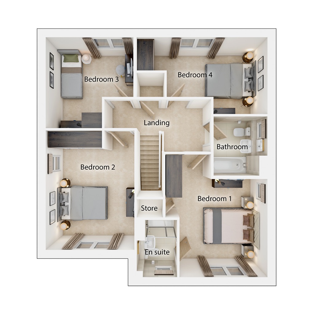 The Chalham - Plot 72, The Laurels At Lathallan Grange, Gilston Road, Polmont floorplan