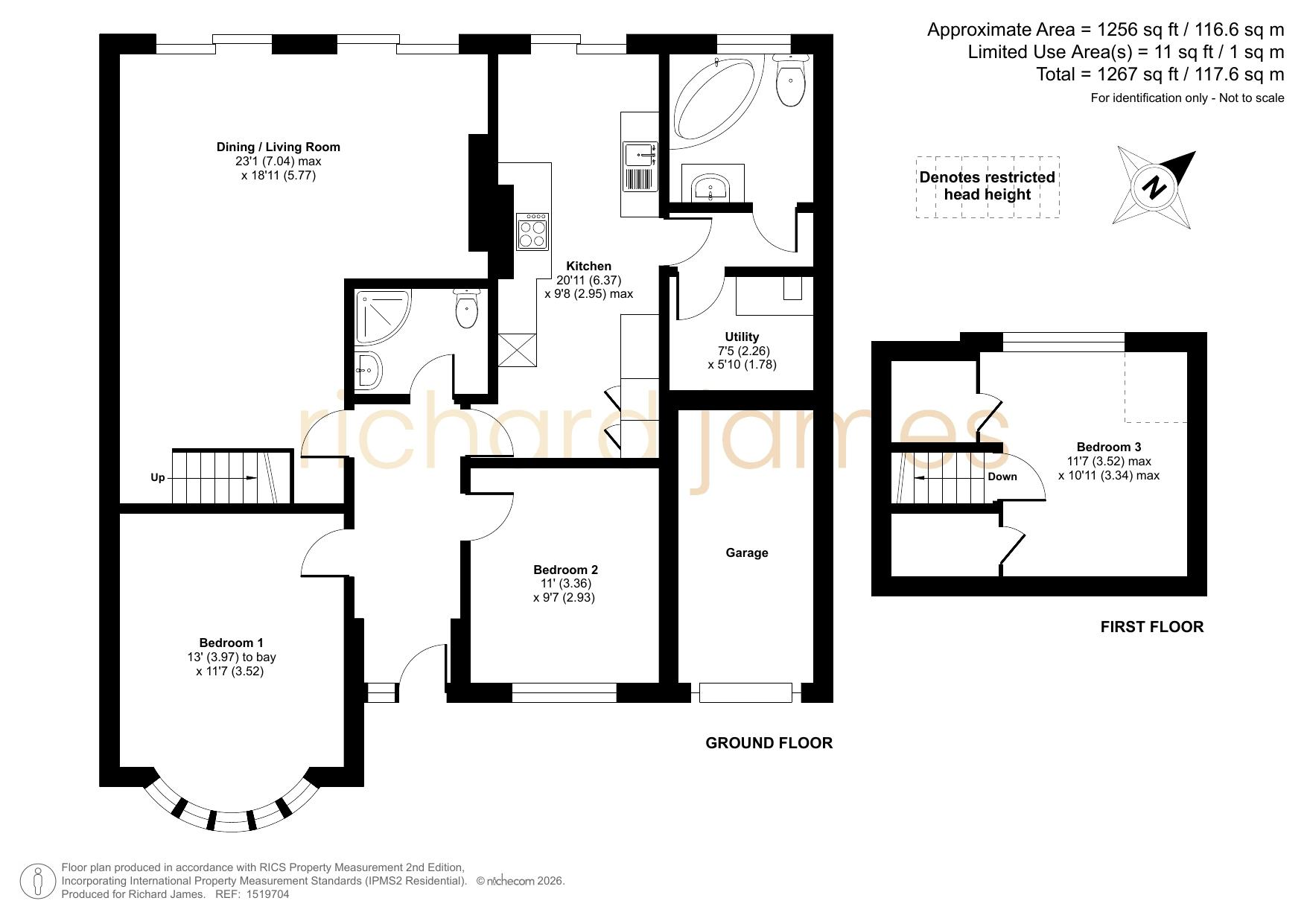15, Kerrs Way, Swindon floorplan