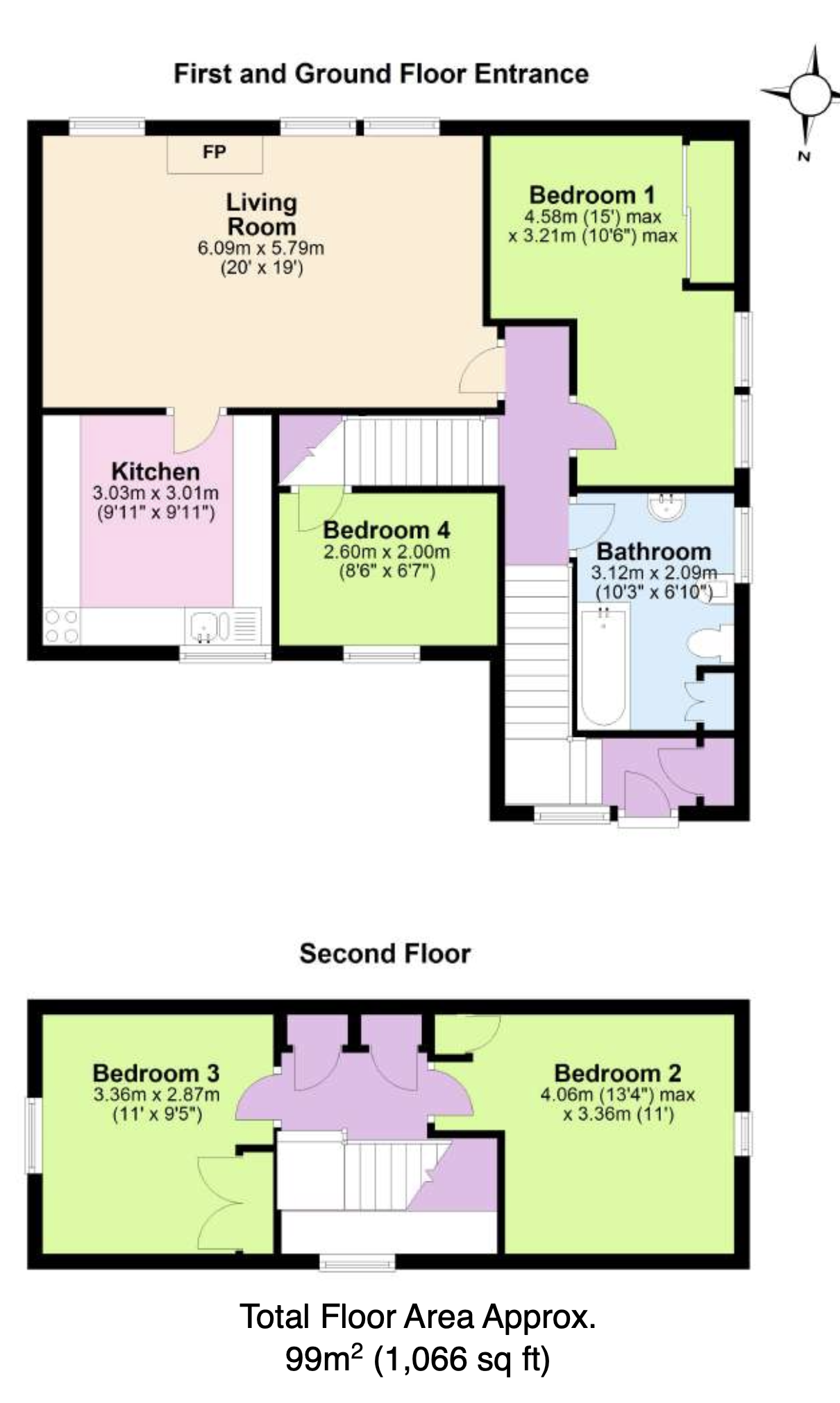2 Mount Pleasant Lane, Langton Matravers, Swanage floorplan