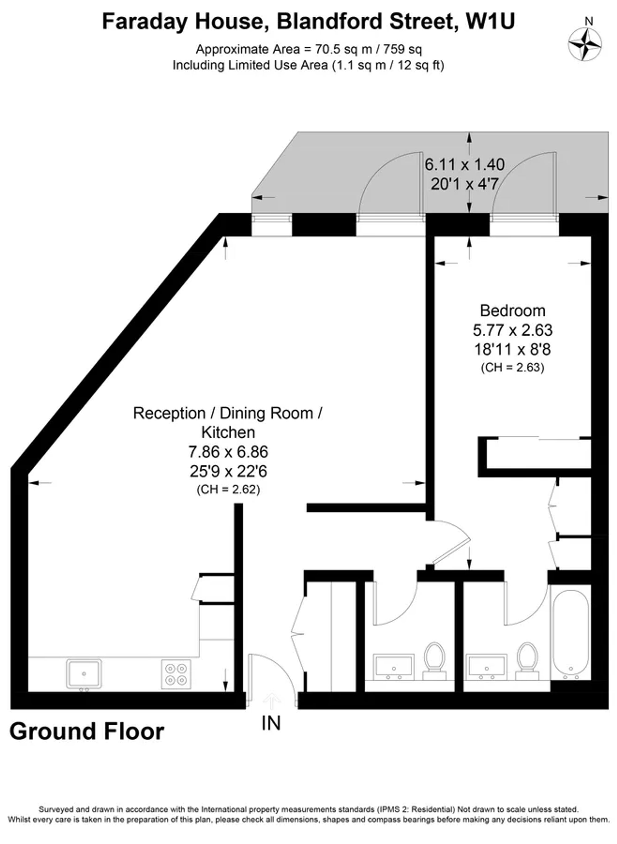 Flat 4, 30 Blandford Street, London floorplan