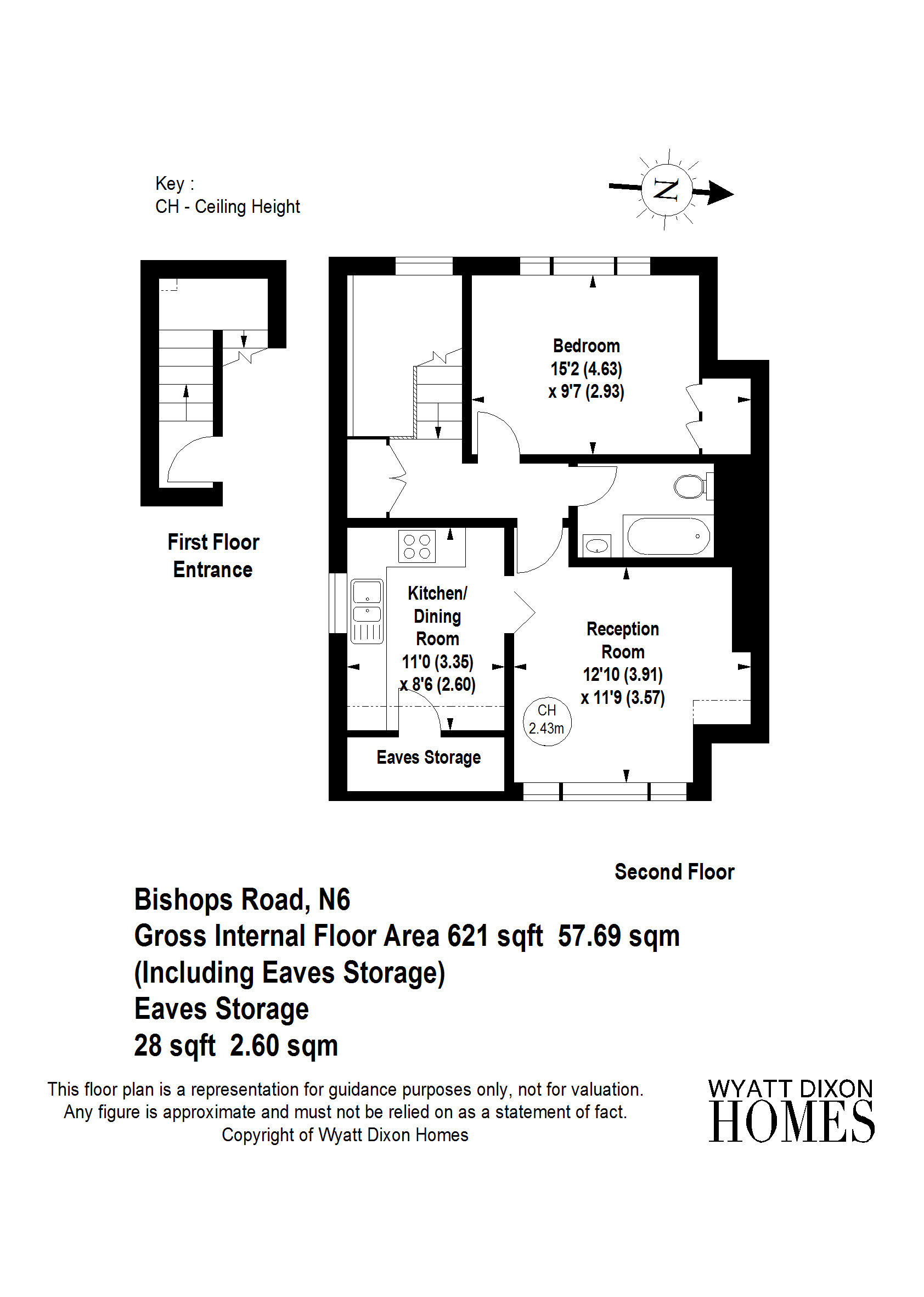 33D, Bishops Road, Highgate, London, Bishops Road, Highgate, London, London floorplan