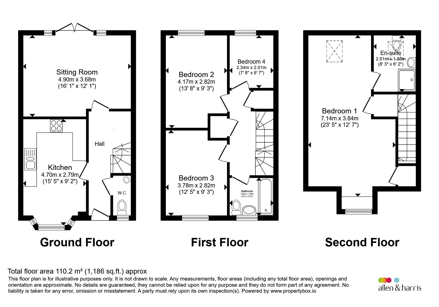 7, Picca Close, Cardiff floorplan