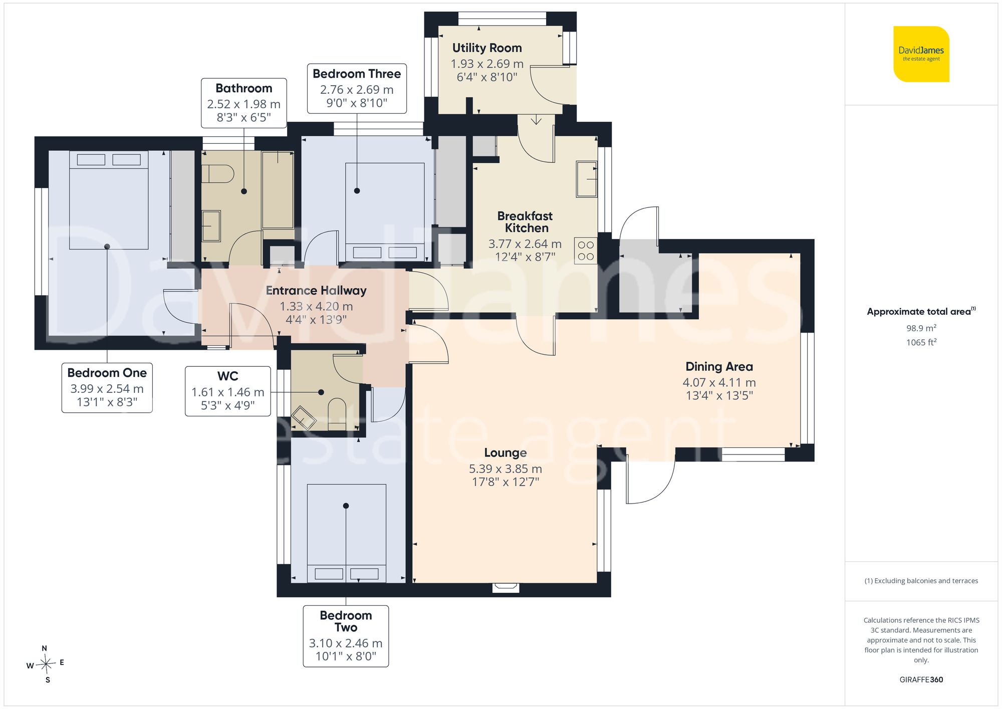 1 Aldene Way, Nottingham floorplan