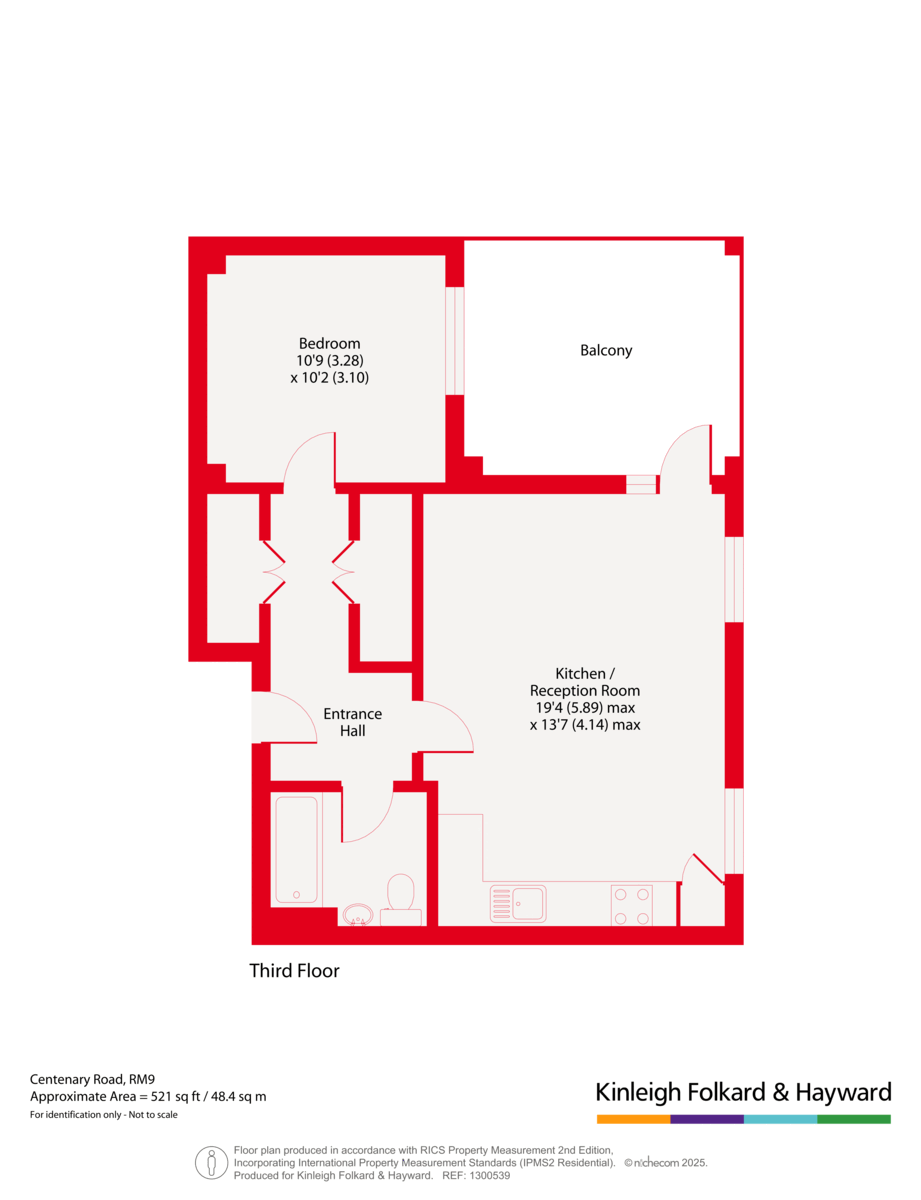 Flat 16,, 22 Centenary Road, Dagenham floorplan