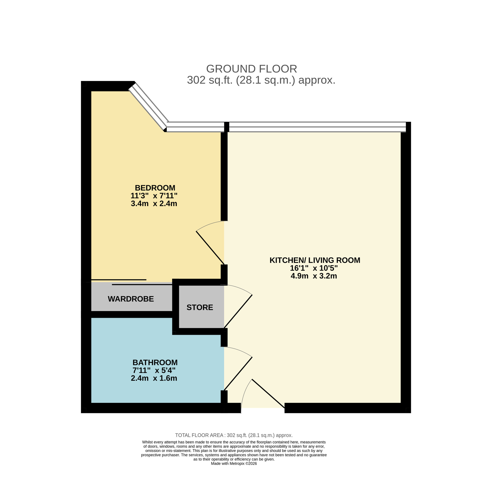 Flat 105, Slough floorplan